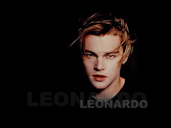 Leonardo DiCaprio, blue eyes, young, actor, dar pic, male, handsome HD wallpaper