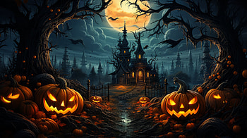 Halloween Pumpkinhead Haunt -, holiday, halloween HD wallpaper