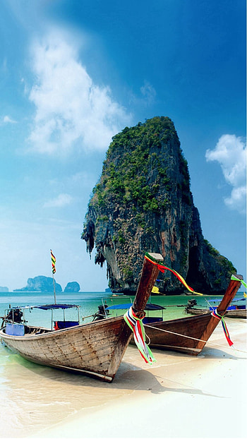 Thai beach beauty, Exotic paradise, Tropical getaway, Idyllic coastal views HD phone wallpaper