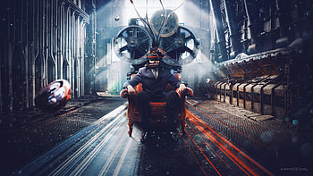 VR, a man on chair, surreal, python HD wallpaper