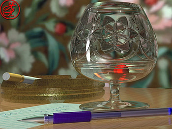Glass, fantasy, 3d HD wallpaper