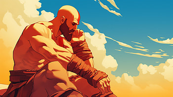 Anime-Style Kratos - God of War Art, Anime, God of War, Kratos (God Of War) HD wallpaper