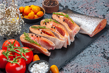Ultra — Salmon Slices: Fresh Fish Feast, food, fish HD wallpaper