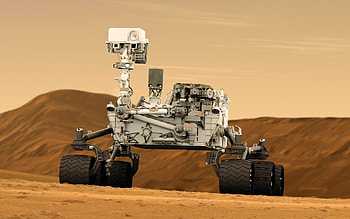 Curiosity rover , backgrounds, Space exploration, Martian scenery HD wallpaper