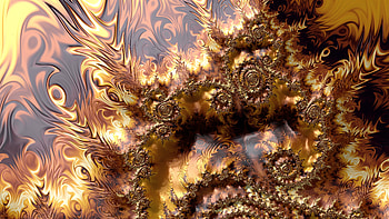 Trippy Psychedelic Fractal, colorful, colors, orange (Color), Abstract, fractal HD wallpaper