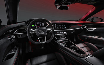 Audi e-tron GT, 2022, interior, inside view, dashboard, electric cars, e-tron GT interior, German cars, Audi HD wallpaper