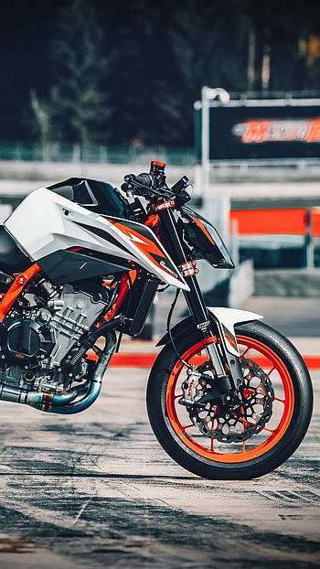 New Ktm, Black And White, Background HD phone wallpaper