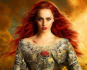 Love of Redhead, weird things people wear, digital art, woman, creative pre-made, love four seasons, rose, fantasy, manipulation, redhead HD wallpaper