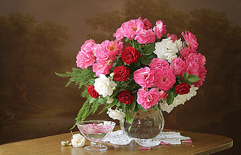 soft, still life, flowers, abstract HD wallpaper