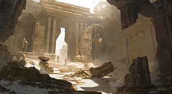ruin, Sci Fi, exploration HD wallpaper