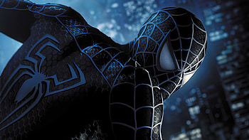 Black Spider Man, spiderman, superheroes, artwork, artstation HD wallpaper