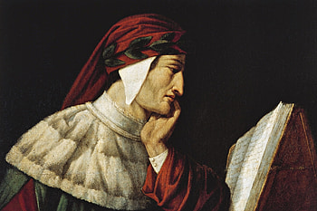 Dante Alighieri, Poetry foundation, Italian poet, Literary works HD wallpaper