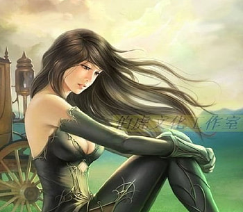 Thinking in the wind, thinking, wind, girl, field HD wallpaper