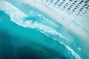 Beach Seashore Aerial graphy, aerial, beach, seashore, graphy, nature HD wallpaper