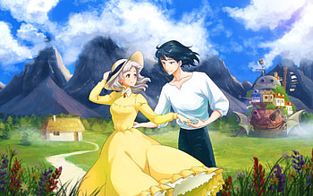 ... howl s moving castle sophie hatter and prince justin ... HD wallpaper