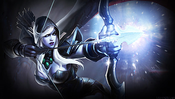 Drow Ranger Fan Art HD wallpaper