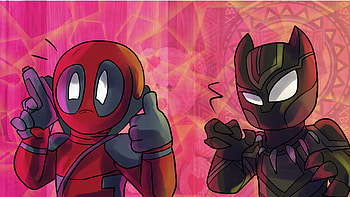 Deadpool Black Panther Marvel Icon Art, deadpool, black-panther, artwork, artist, digital-art, marvel, superheroes, deviantart HD wallpaper