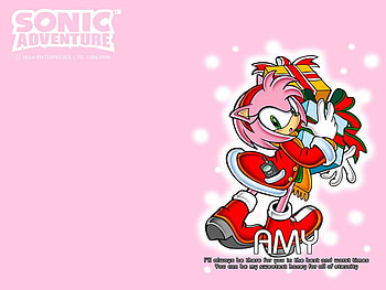 *Amy*, sonic, pink, presents, christmas, video games, cell , amy HD wallpaper