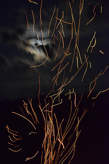 Dark, Sparks, Lines, Stripes, Streaks, zelight, Glow HD phone wallpaper