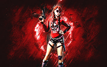 Fortnite Summer Fable Skin, Fortnite, main characters, red stone background, Summer Fable, Fortnite skins, Summer Fable Skin, Summer Fable Fortnite, Fortnite characters HD wallpaper
