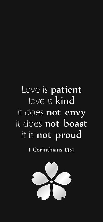 1 Corinthians 13:4, Dark, Love, Bible, Meditate HD phone wallpaper