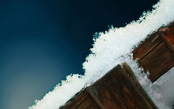 Snow, Snowflakes, Macro, Wooden, Wood, Floor HD wallpaper