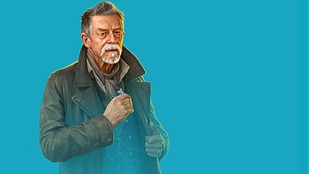 The War Doctor, Sci Fi, beard, blue, old, John Hurt, TV Show, Doctor Who (2005) HD wallpaper