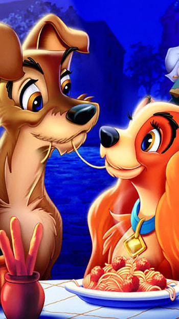 Lady and the Tramp, Animated film HD phone wallpaper