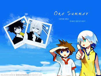 Sora & Riku Young And Different, kids, bbs, kingdom hearts, sora, riku HD wallpaper