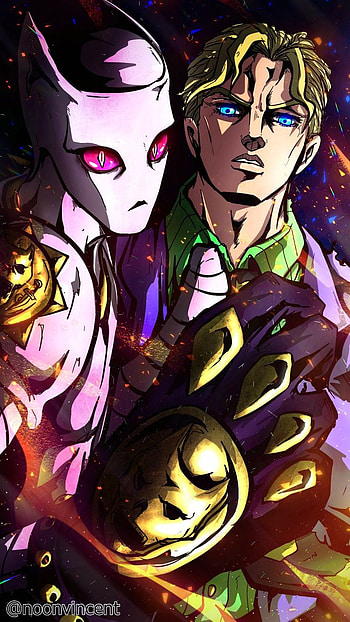 Kira Yoshikage Jojo, art, cartoon HD phone wallpaper