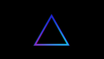 Minimal blue triangle, Gradient , U, display HD wallpaper