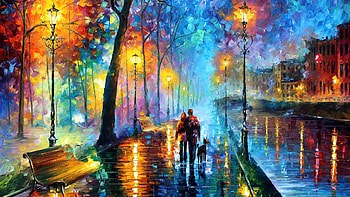Meleody Of The Night, artist, painting, artwork HD wallpaper