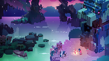 Hyper Light Drifter, Artistic , Mysterious protagonist, Post-apocalyptic world HD wallpaper