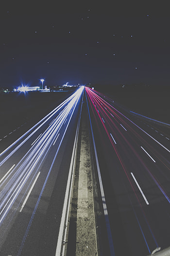 Cities, Night, Road, Markup, Backlight, Illumination HD phone wallpaper