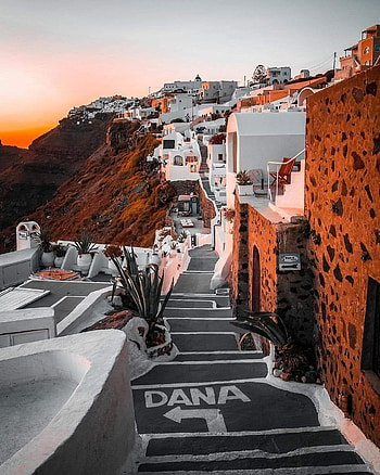 Santorini Greece, sky, sunlight HD phone wallpaper