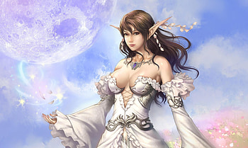 Elf, abstract, fantasy, woman HD wallpaper