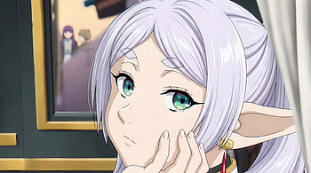 Frieren 2nd Season - Frieren Being Cute, Frieren (Frieren: Beyond Journey's End), Anime Girl, Elf, Fantasy HD wallpaper