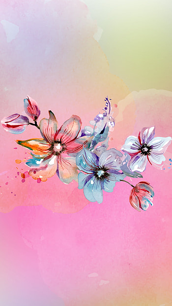 Pink Floral, love, flower HD phone wallpaper