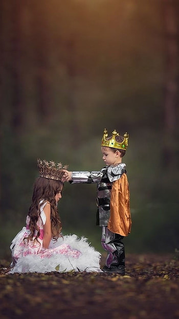 King Queen, Cute, Kids, Couple HD phone wallpaper