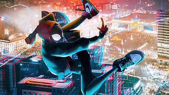 Miles Morales Outside City , spiderman, superheroes, artist, artwork, digital-art HD wallpaper