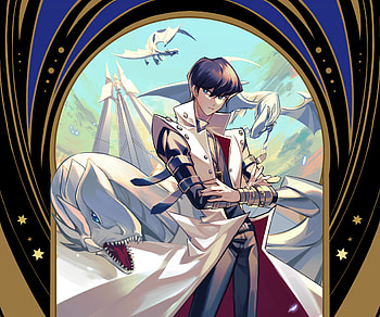 Yu Gi Oh!, Anime, Blue Eyes White Dragon, Seto Kaiba HD wallpaper