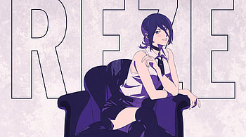 Chainsaw Man - Reze, Chainsaw Man, Reze (Chainsaw Man), Anime Girl, Purple, Cute HD wallpaper