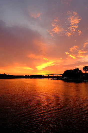 Nature, Rivers, Sunset, Horizon, Ripples, Ripple HD phone wallpaper