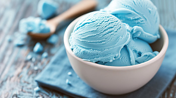 Blue Gelato Delight - Food, food, gelato, ice cream, dessert, blue HD wallpaper
