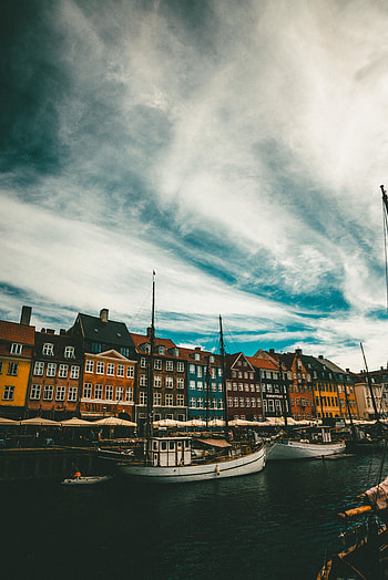 Cities, Sea, Boats, Building, Denmark, Copenhagen HD phone wallpaper