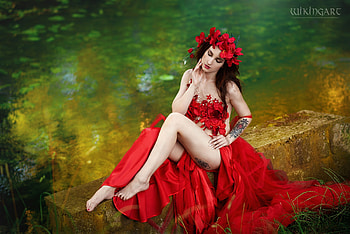 ღ, Flowers, Pose, Style, Girl HD wallpaper