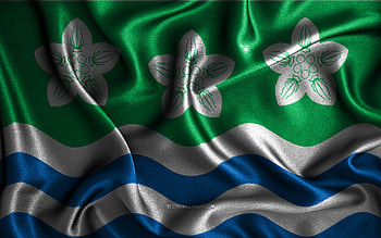 Cumberland flag, , silk wavy flags, english counties, Flag of Cumberland, fabric flags, 3D art, Cumberland, Europe, Counties of England, Cumberland 3D flag, England HD wallpaper