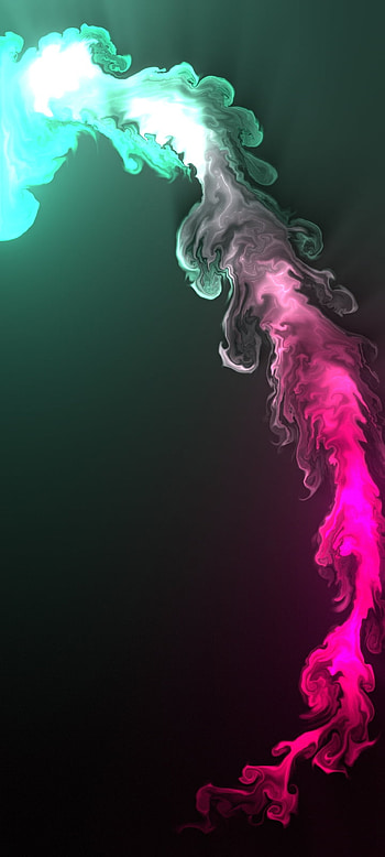 Cyan, pink jolt, Abstract HD phone wallpaper