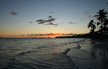 Landscape, Sunset, Sea, Beach HD wallpaper