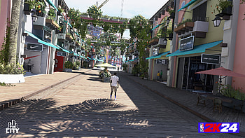 NBA 24 – Virtual City Walk Scene, video game, NBA 24 HD wallpaper